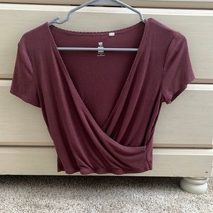 both shirts are from pacsun. one is maroon(more purple than red)and one is white